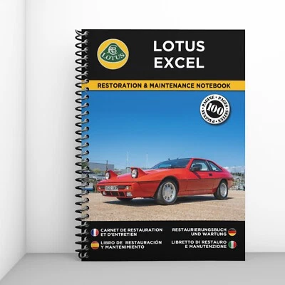 LOTUS EXCEL : Libretto Di Restauro E Manutenzione - CONSEGNA GRATUITA - Immagine 1 di 4