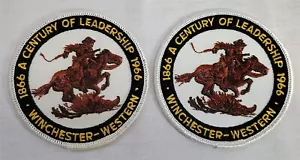 Lotto toppe vintage Winchester Western 1866 1966 secolo di leadership - Foto 1 di 3