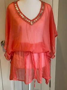 Cubierta de gasa de coral para mujer Cruise Club talla única nueva - Imagen 1 de 8