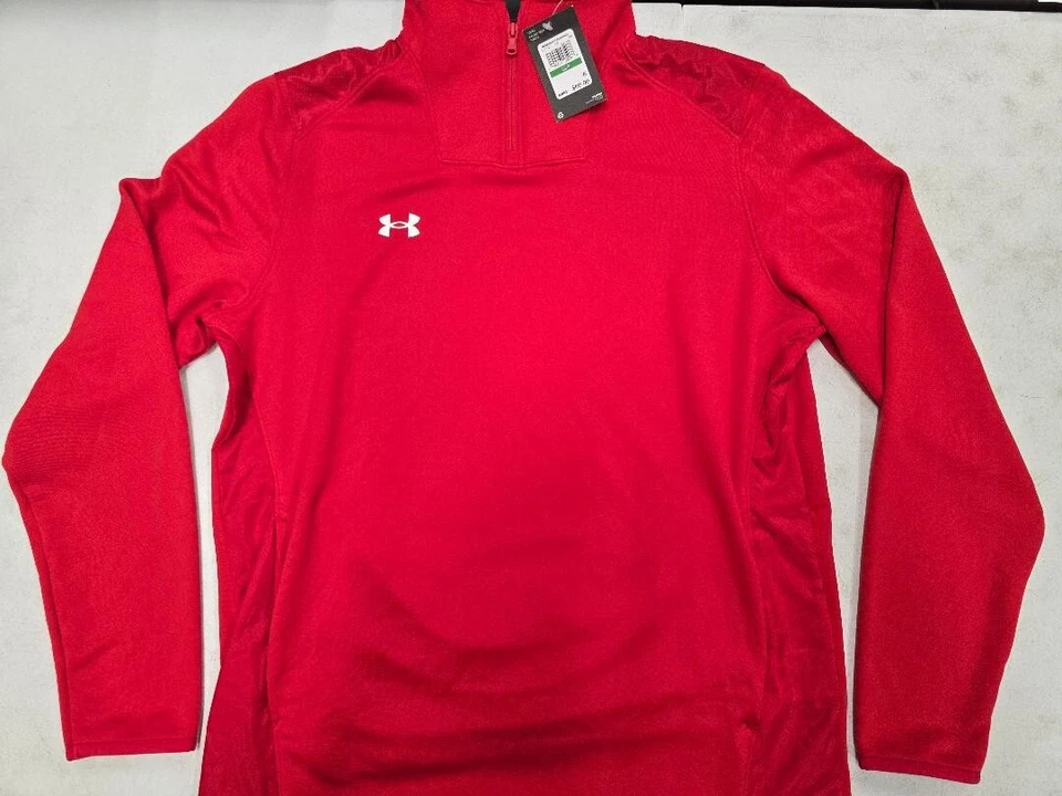 50220 Under Armour Masculino 1/4 Lite Zíper Manga Comprida de Lã 1360712 Novo com etiquetas $60 - Imagem 1 de 1