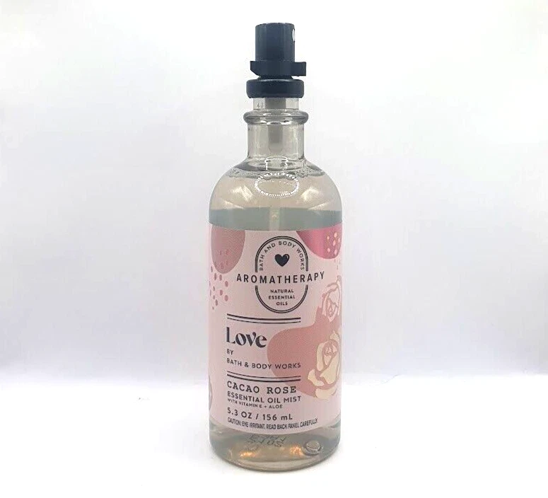 BATH AND BODY WORKS LOVE CACAO ROSA ACEITE ESENCIAL BRUMA 5,3 OZ Foto 1 de 1
