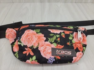 Jansport Trans Bazoo Waist Bag Fanny Pack Roses Floral Pattern - Picture 1 of 6