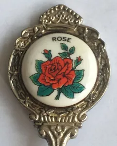 Vintage Souvenir Spoon US Collectible Rose June 4 5/8” - Picture 1 of 4