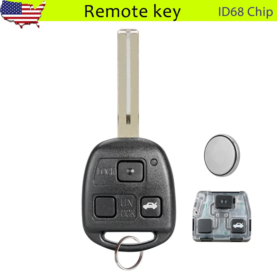 Para 2004 2005 2006 Lexus ES330 RX330 entrada sin llave mando a distancia coche llavero HYQ12BBT Foto 1 de 4