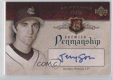 2007 Upper Deck Premier Premier Penmanship Gold /45 Jeremy Sowers #PEN-SO Auto
