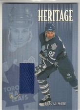 2001-02 ITG BAP Update Doug Gilmour Heritage Game-Used Jersey Maple Leafs GU