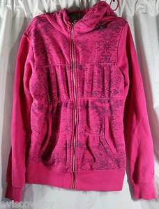 NIKE ACG PInk Geometric Print Full Zip Hoodie Hoody Sweatshirt Women's M - Picture 1 of 3