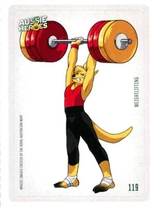 2021 Woolworths Aussie Heroes Olympics Weightlifting Sticker Card - Team Mascot - Picture 1 of 3