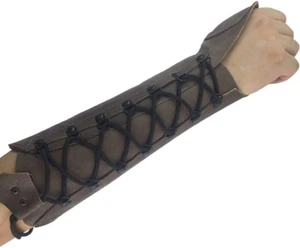 Handmade Leather Arm Guard Bow Hand Shooting Glove - Picture 1 of 8