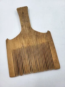 Antique Ukrainian Primitive Wooden Comb, Ethno Home Decor - Picture 1 of 8