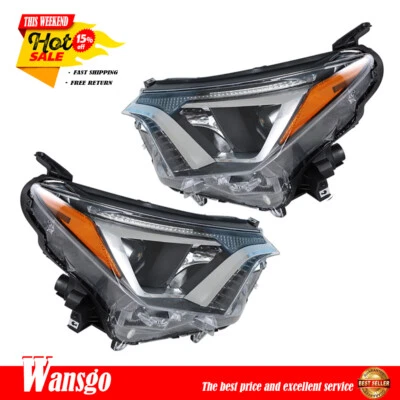 Projector Headlights Tube Bar Halogen For Toyota Rav4 2016-2018 Pair Left+Right - Image 1 of 4