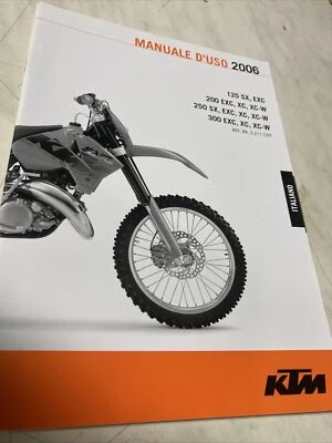 KTM 125 200 250 300 EXC XC XC-W 2006 Manuale Utente Proprietario - Immagine 1 di 4