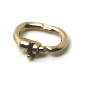 Sterling Silver 925 Plated In Rose or Yellow Gold Plated 925 Link Lock Locks - Picture 1 of 14