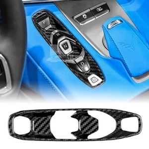 Carbon Fiber Gear Shift Transmission Control Cover For C8 Corvette 20-23 Z06 Z51 - Imagen 1 de 9