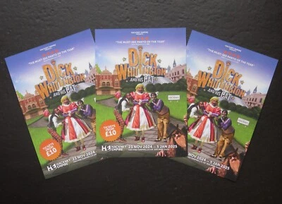 DICK WHITTINGTON & HIS CAT HACKNEY EMPIRE THEATRE FLYERS x 3