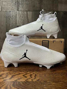 Nike Air Jordan Vapor Edge Pro 360 Football Cleats White Chrome Size 14.5 PE - Picture 1 of 8