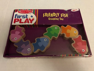 Juguete de agarre de madera para peces Melissa & Doug First Play Friendly para edades 1+ (NUEVO) Foto 1 de 2