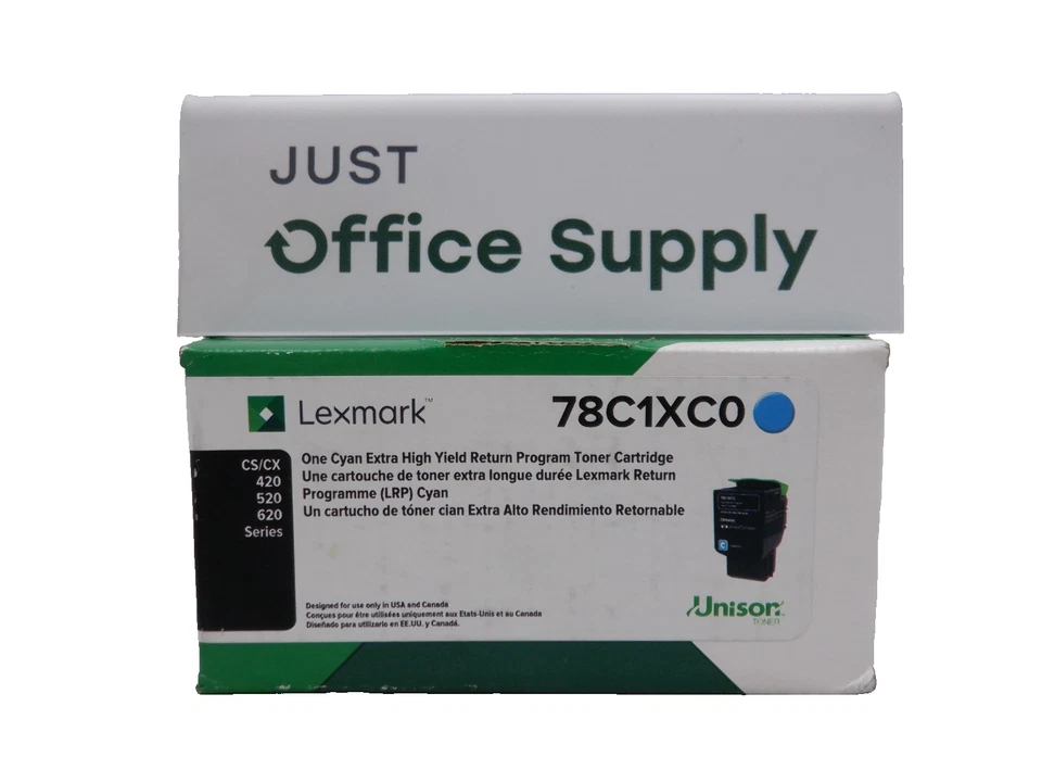 Lexmark 78C1XCO Cyan Extra High Yield Return Program Toner Cartridge Unison