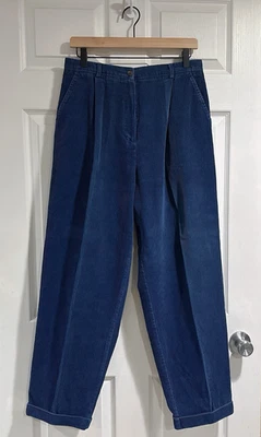 Pantalones Pendleton Originales Pana Azul Marino Talla 12 Y2K Retro Ancho Ballena Puños 30x29 Foto 1 de 4