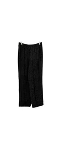 Talbots Womens 8 Petite Career Work Dress Pants Black White Stretch Waist - Picture 1 of 7