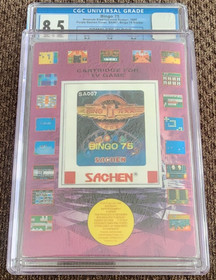 Sachen Bingo 75 NES CIB Graded 8.5 by CGC