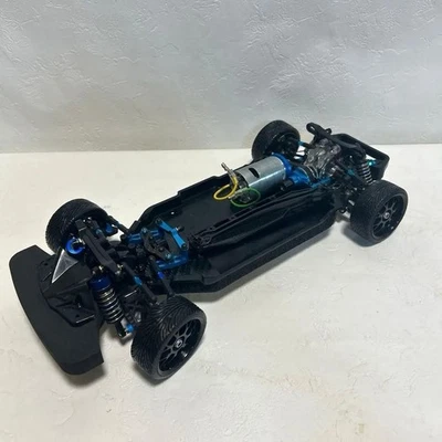 Tamiya TT-02 Modified 2WD Belt Drive RC Car Chassis with Many Option Parts - Image 1 of 4