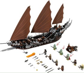LEGO The Lord of the Rings: Pirate Ship Ambush (79008) 99% Missing Capes Read