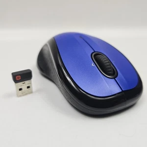 Logitech M510 Wireless Mouse Blue USB Unifying Receiver 2.4GHz Tested Works - Picture 1 of 19