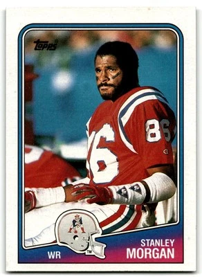 1988 Topps #180 Stanley Morgan New England Patriots - Image 1 of 2