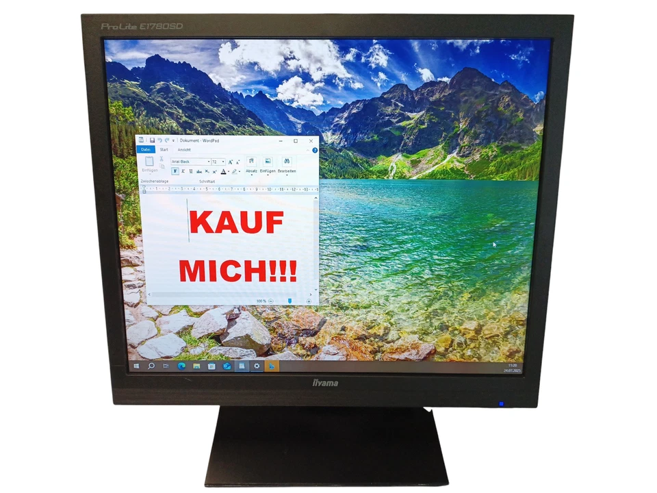 iiyama ProLite E1780SD-B1 17" Zoll Business Monitor Bildschirm klein aber fein! - Bild 1 von 4