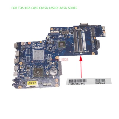 H000052440 For Toshiba C850D C855D L850D L855D laptop motherboard Tested Good - Image 1 of 3