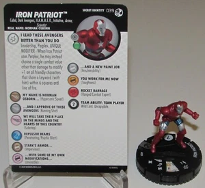 IRON PATRIOT 039 Spider-Man and Venom Absolute Carnage Marvel HeroClix Raro - Imagen 1 de 1