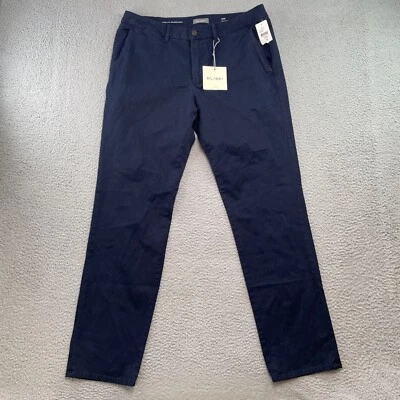 DL1961 Pants Men 38x33 Blue Ivan Slim Chino Dress Casual Navy Peacoat 1079134 - Image 1 of 4