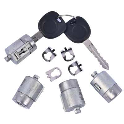 4 piezas cilindro de bloqueo de puerta con llaves para 01-10 Chevy GMC Express Savana 1500 2500 3500 Foto 1 de 4