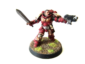 A11 WARHAMMER 40K SPACE MARINES ARMY - PAINTED PRIMARIS LIEUTENANT - Picture 1 of 3