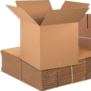 20 x 20 x 20 Shipping Boxes Moving Boxes Corrugated Kraft 10/Bundle 10/Pack - Picture 1 of 4