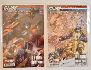 G I Joe Vs The Transformers Black Horizon Part 1 & 2 Complete Set DDP Comic 2007 - Picture 1 of 10