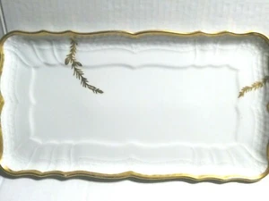 Hutschenreuther China Revere 11 1/2 Rectangular Serving Platter - Gold Trim - Picture 1 of 6