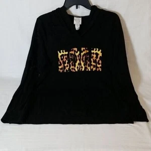 Rocker Girl Hooded Long Sleeve Burnout T-Shirt Size XXL - Picture 1 of 9