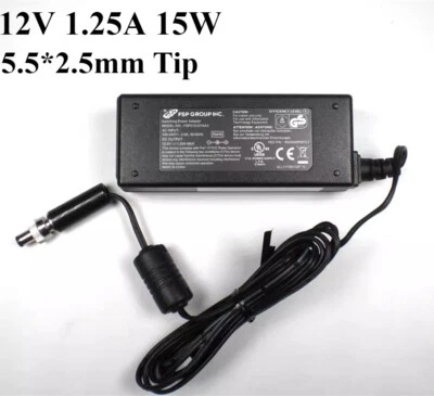 Original FSP 12V 1.25A 15W Adapter Chagrer FSP015-DYAA3 5.5*2.5mm Power Supply - Image 1 of 4