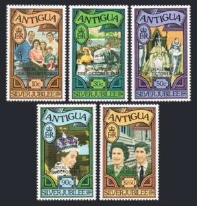Antigua 477-481,482,MNH.Mi 473-477,Bl.31. Queen Elizabeth II,Royal visit 1977. - Picture 1 of 2