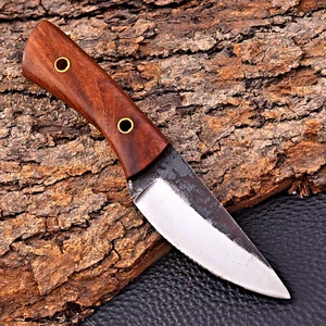 Custom Hand Made Hunting Skinner Knife EDC Hand Forged Carbon Steel 2857 - Picture 1 of 5