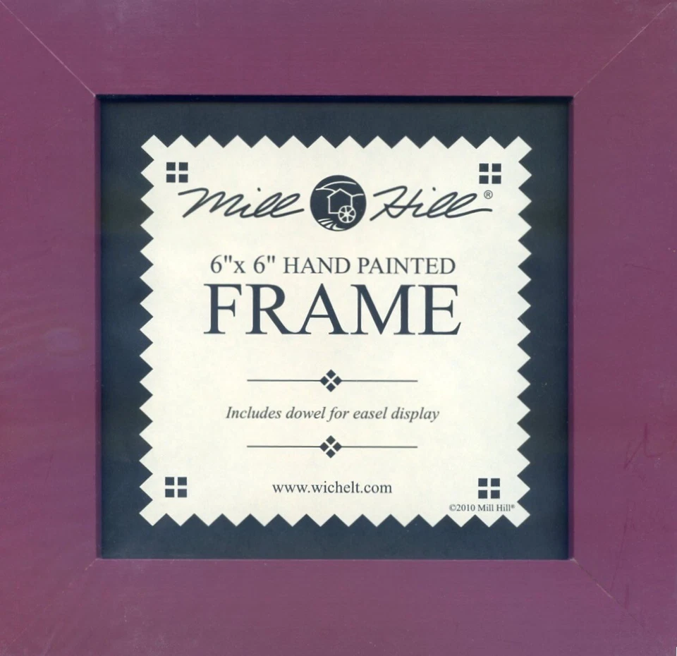 Matte Plum Solid Color Mill Hill 6 x 6 Wooden Frame GBFRM7 - Image 1 of 1