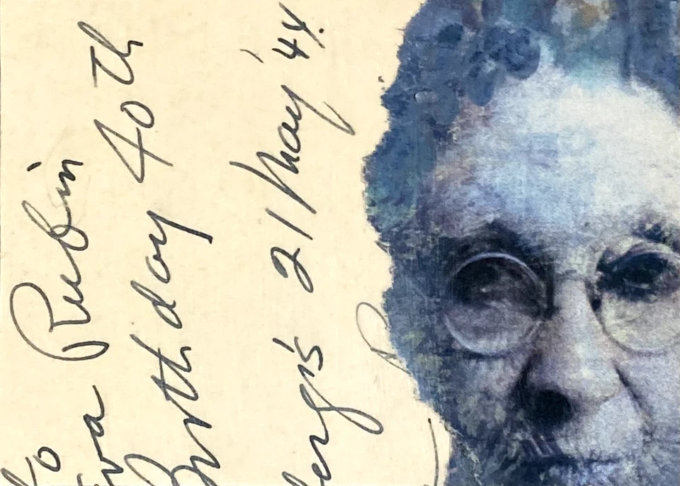 ACEO Original/Firmado/ÚNICO- Revista de colección mujer, firma de texto "21 de mayo de 1944" Foto 1 de 1