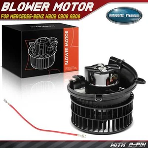 Heater Blower Motor with Fan Cage for Mercedes-Benz W202 A208 C208 R170 CLK320 - Picture 1 of 9