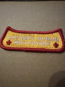 1981 Jamboree collectible Award Segment patch, Scouting’s Reunion With History - Picture 1 of 3
