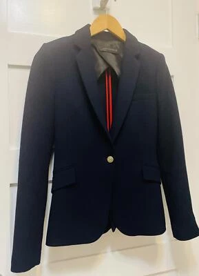 Blazer ZARA MUJER Azul Marino con Botones Dorados - Talla S Foto 1 de 4