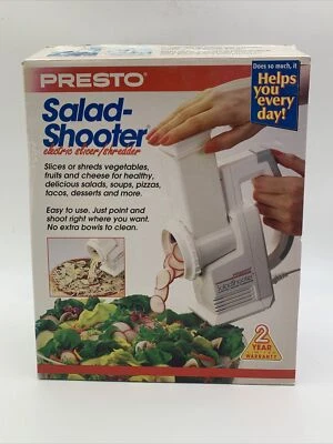 Presto Salad Shooter 02910 Electric Food/Salad Slicer & Shredder NEVER USED - Image 1 of 4