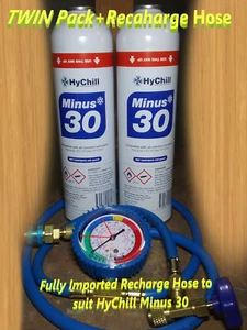 LOWEST PRICE GUARANTEED 2025 HyChill MINUS 30 425g TWIN PACK +RECHARGE HOSE - Picture 1 of 8