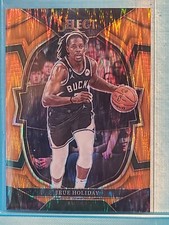 Jrue Holiday 2022-23 Select Concourse Orange Flash Prizm #15 Bucks 